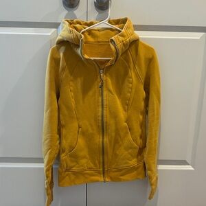 Yellow Lululemon Hooded Zip-Up Jacket
